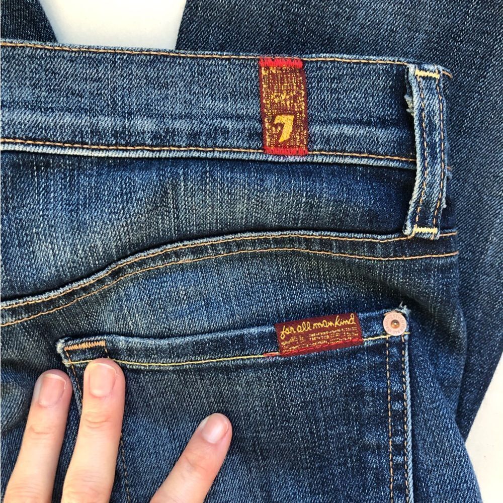 7 for All Mankind Roxanne Distressed Jeans Size 24 - Picture 10 of 14